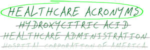 Healthcare Acronyms logo